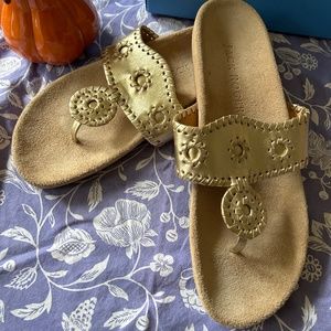 Jack Rogers Comfort Sandals Size 9 Platinum